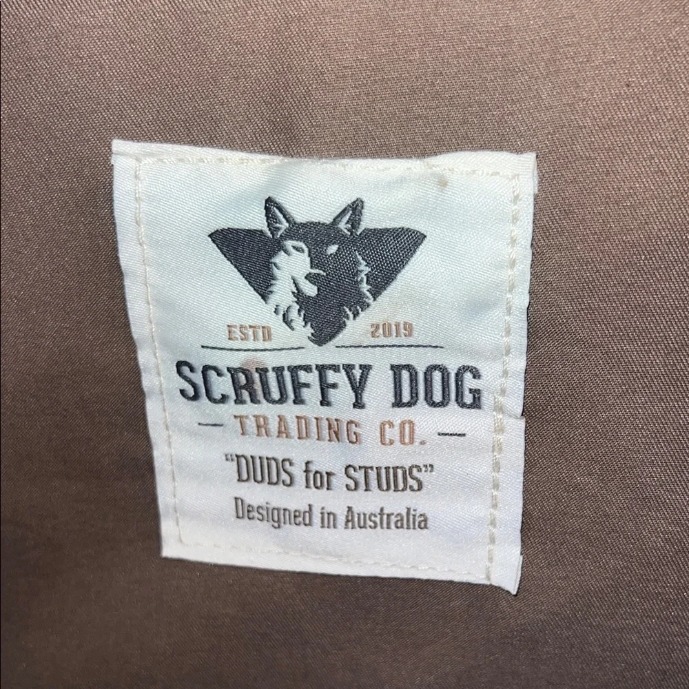 Small Messenger Bag Brown and Cream Men’s Canvas Scruffy Dog Australia